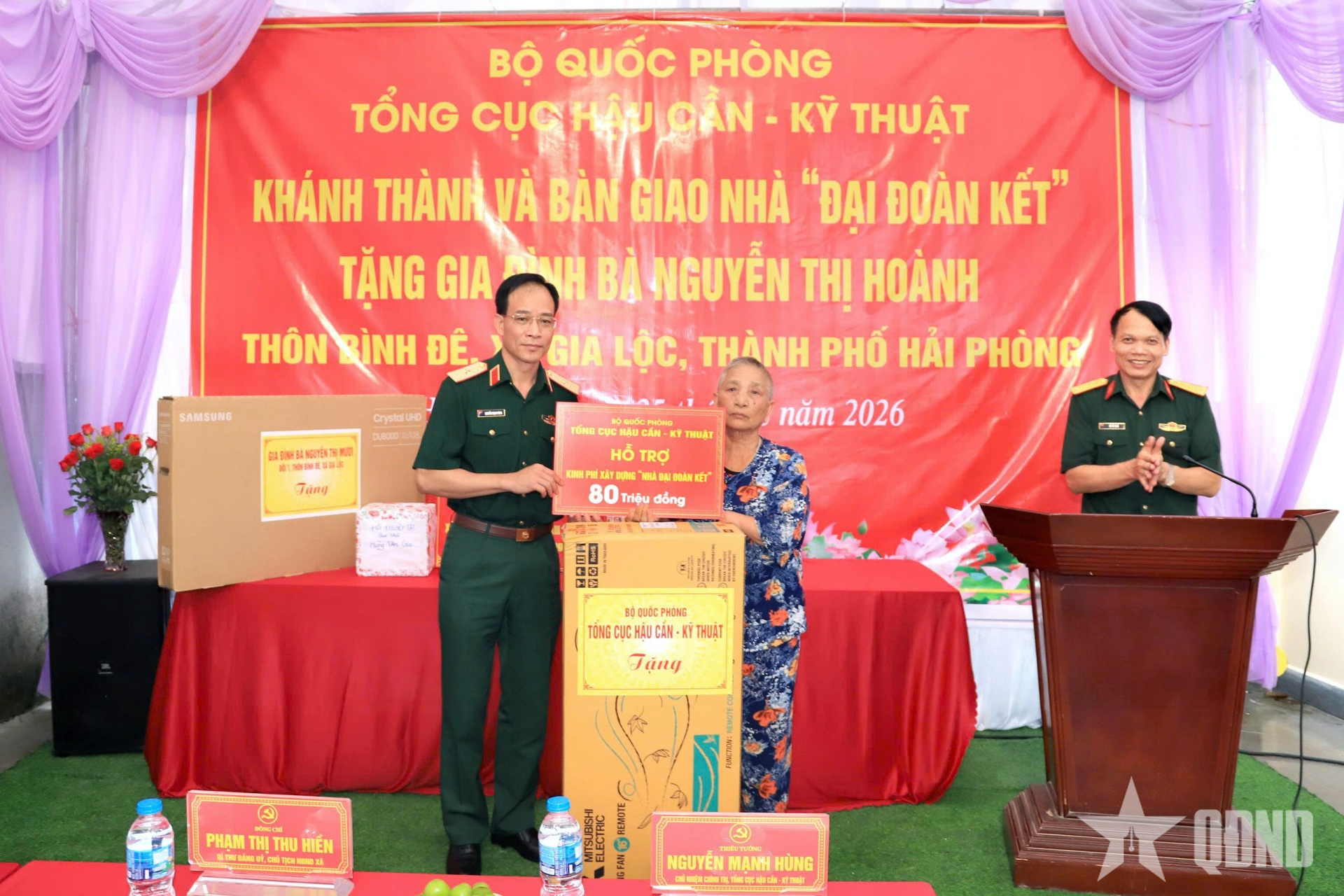 Tổng cục Hậu cần - Kỹ thuật tổ chức các hoạt động chính sách tại TP Hải Phòng